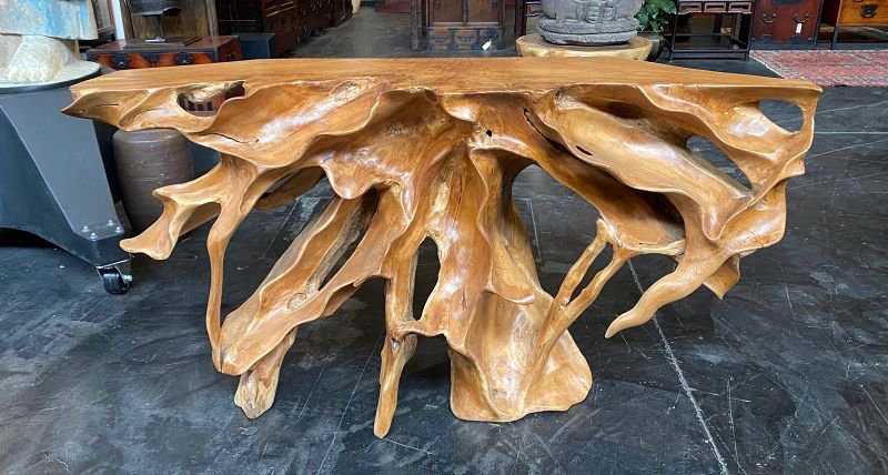 Best teak root console tables - Unique teak root console tables - Teak root console tables for sale - Custom teak root console tables - SOGEH Furniture