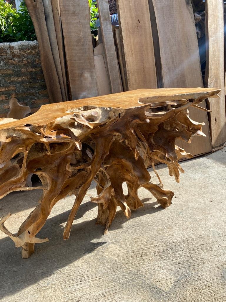 Best teak root console tables - Unique teak root console tables - Teak root console tables for sale - Custom teak root console tables - SOGEH Furniture