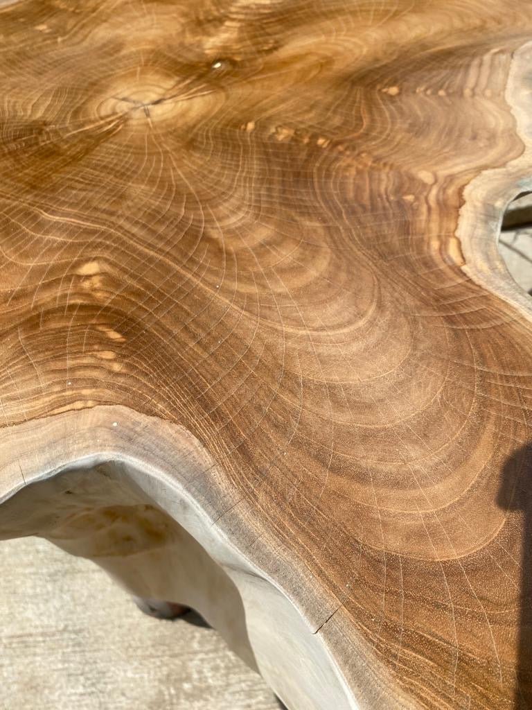 Raw Large Teak Root Dining Table - Stump Star Wood Dining Table - Natural Teak Stump Dining Table - SOGEH Furniture