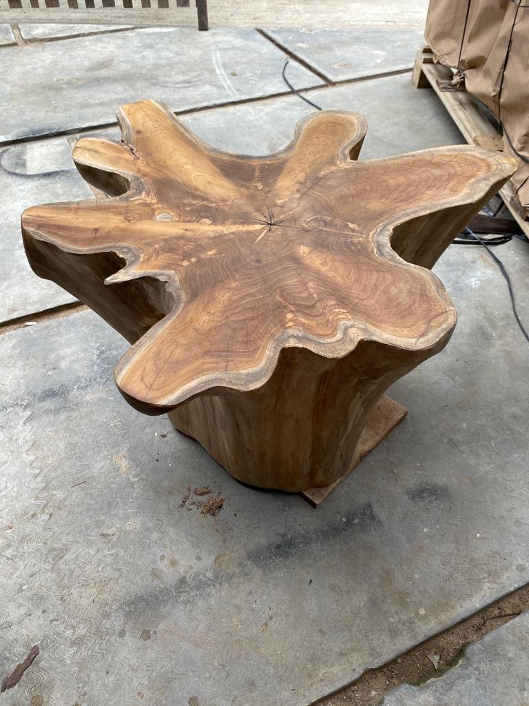 Stump Star Dining Table - Teak Root Star Dining Table - Teak Root Table With Character - SOGEH Furniture