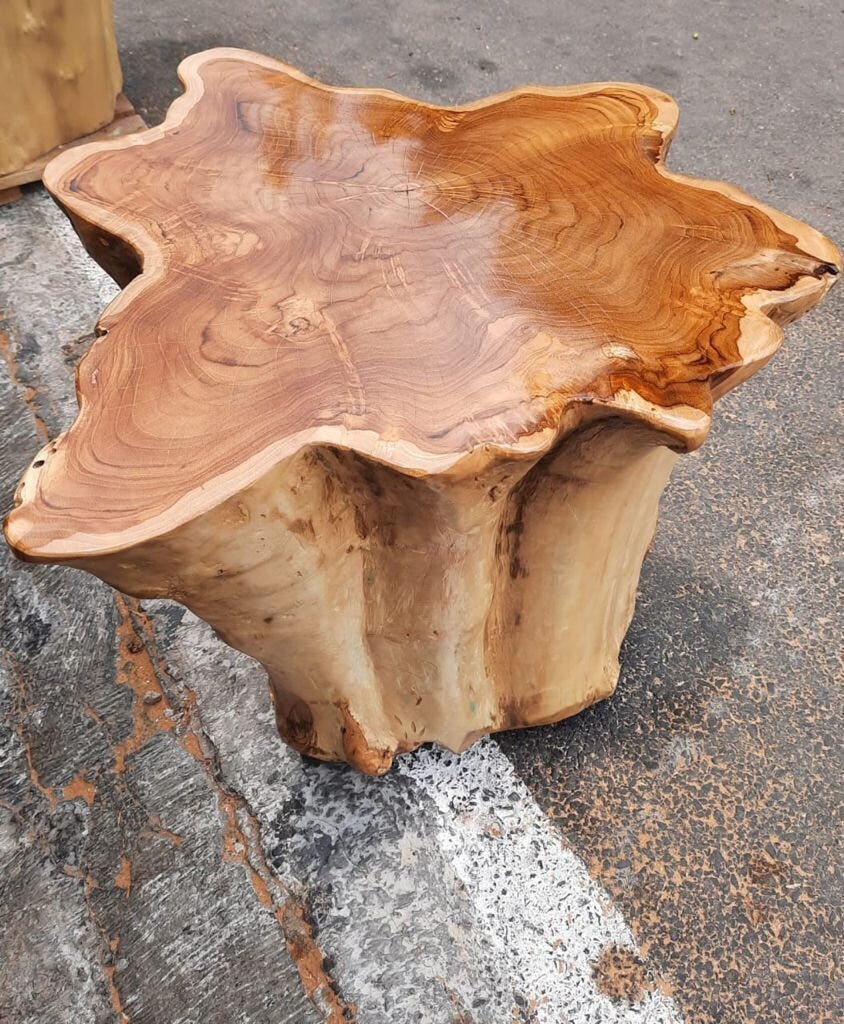 Large Teak Stump Coffee Table - Teak Root Coffee Table - Teak Stump Coffee Table - SOGEH Furniture