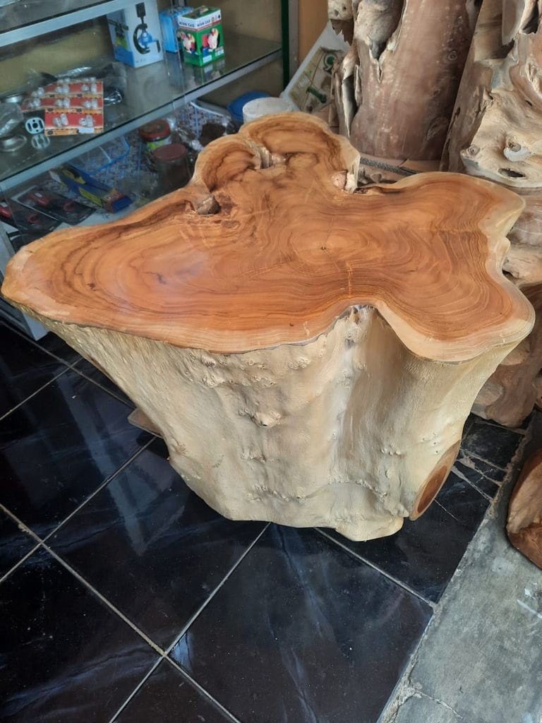 Large Teak Stump Coffee Table - Teak Root Coffee Table - Teak Stump Coffee Table - SOGEH Furniture