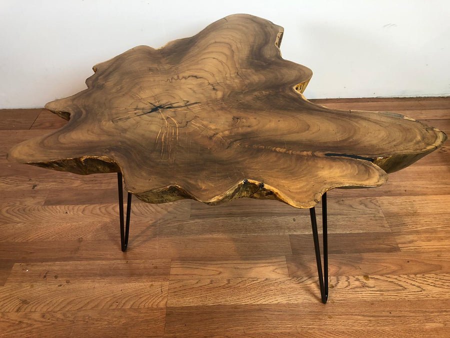 Live Edge Teak Root Coffee Table - Teak Root Furniture - High Quality Coffee Table - SOGEH Furniture