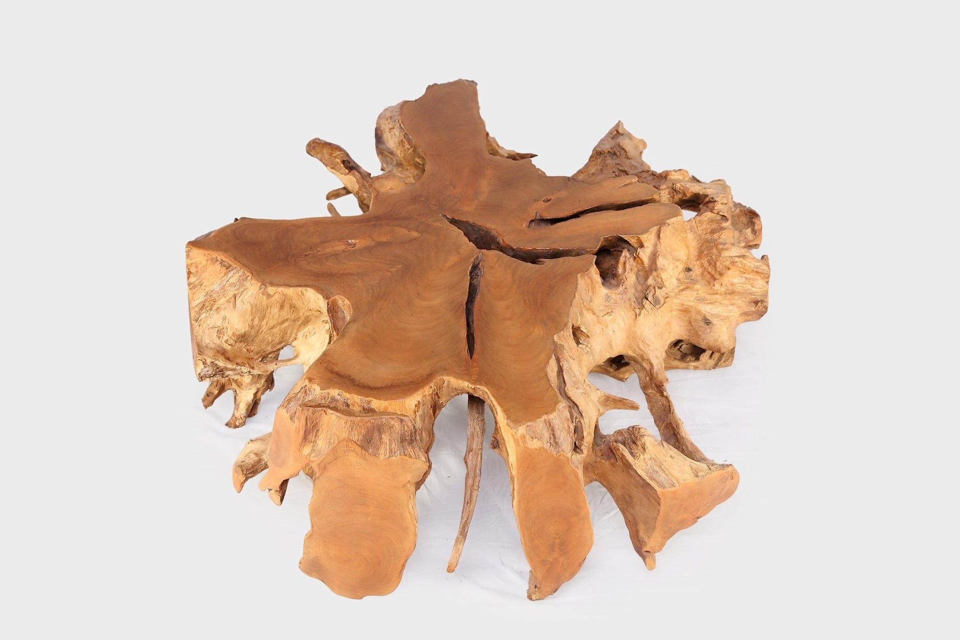 Organic Teak Root Coffee Table - Solid Teak Coffee Table - Eco Friendly Coffee Table - SOGEH Furniture